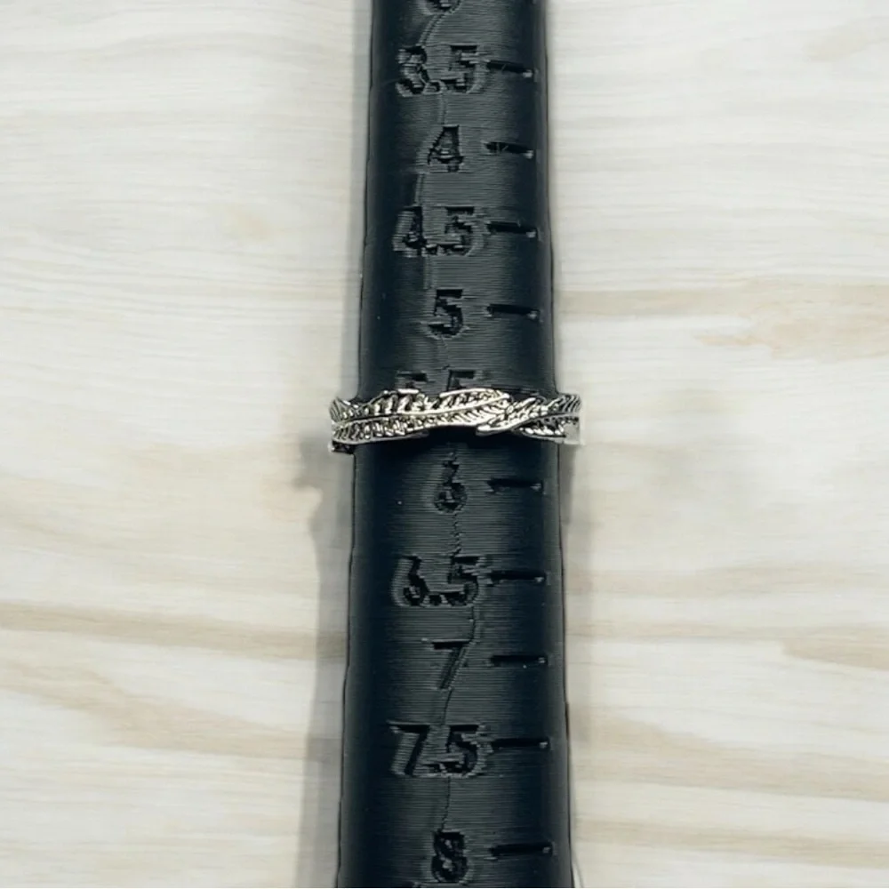 Silver Feather Ring